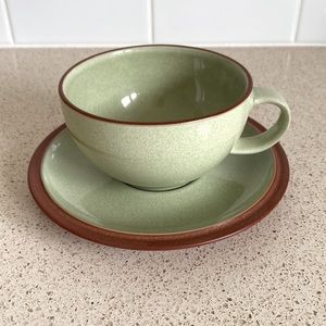 Vintage Denby Cup and Saucer in Apple